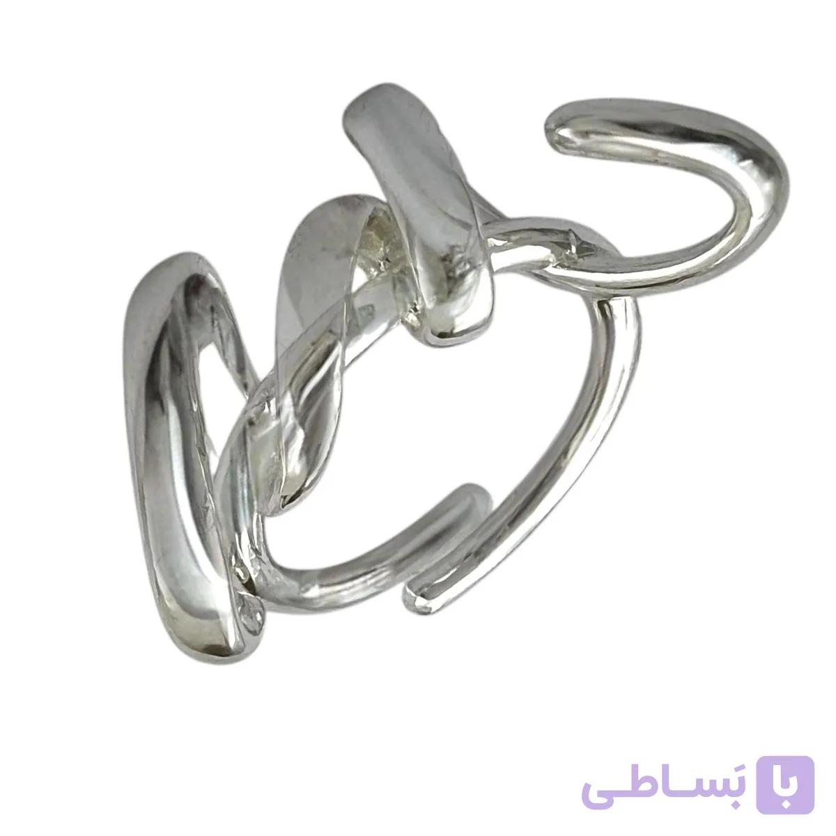 انگشتر زنانه مدل مینیمال امضا کد R4917 — تصویر 1