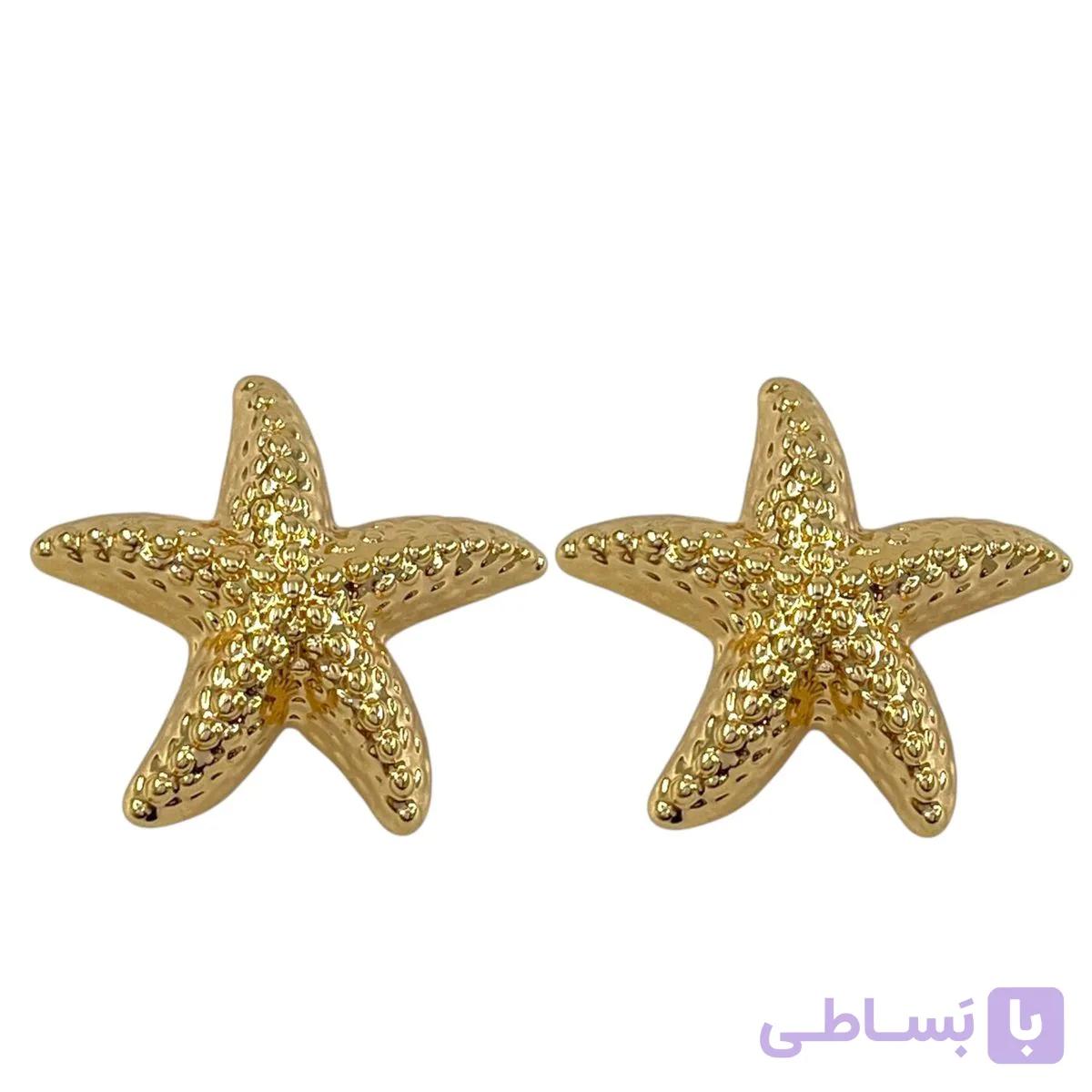 گوشواره زنانه ژوپینگ مدل ستاره دریایی کد E6503 — تصویر 1