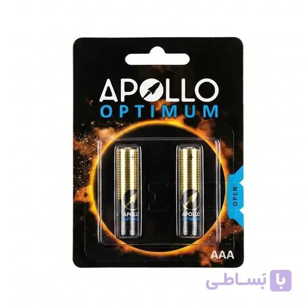 باطری نیم قلم الکالاین بسته 2 عددی مدل APOLLO OPTIMUM — تصویر 1
