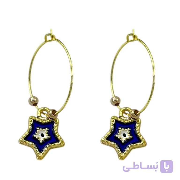 گوشواره زنانه مدل ستاره کد E6525 — تصویر 1