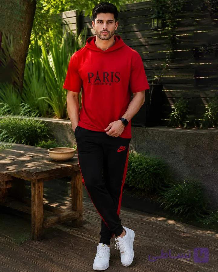 ست تیشرت و شلوار مردانه مدل PARIS کد 6573 — تصویر 1