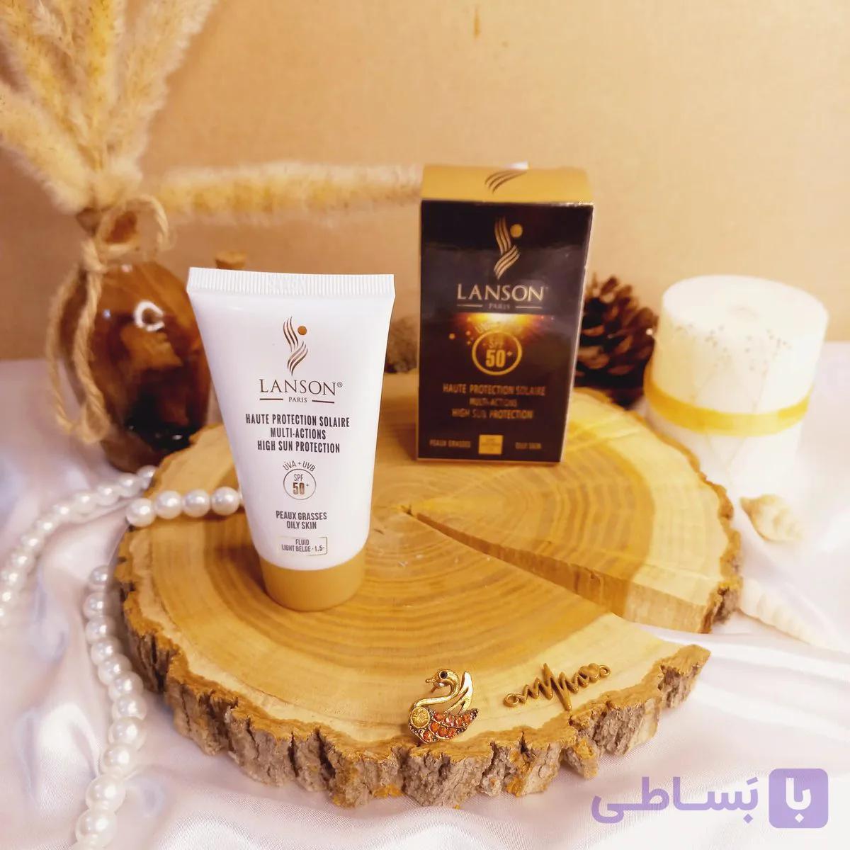 ضد آفتاب کرم پودری لانسون اصلی LANSON SPF 50 — تصویر 1