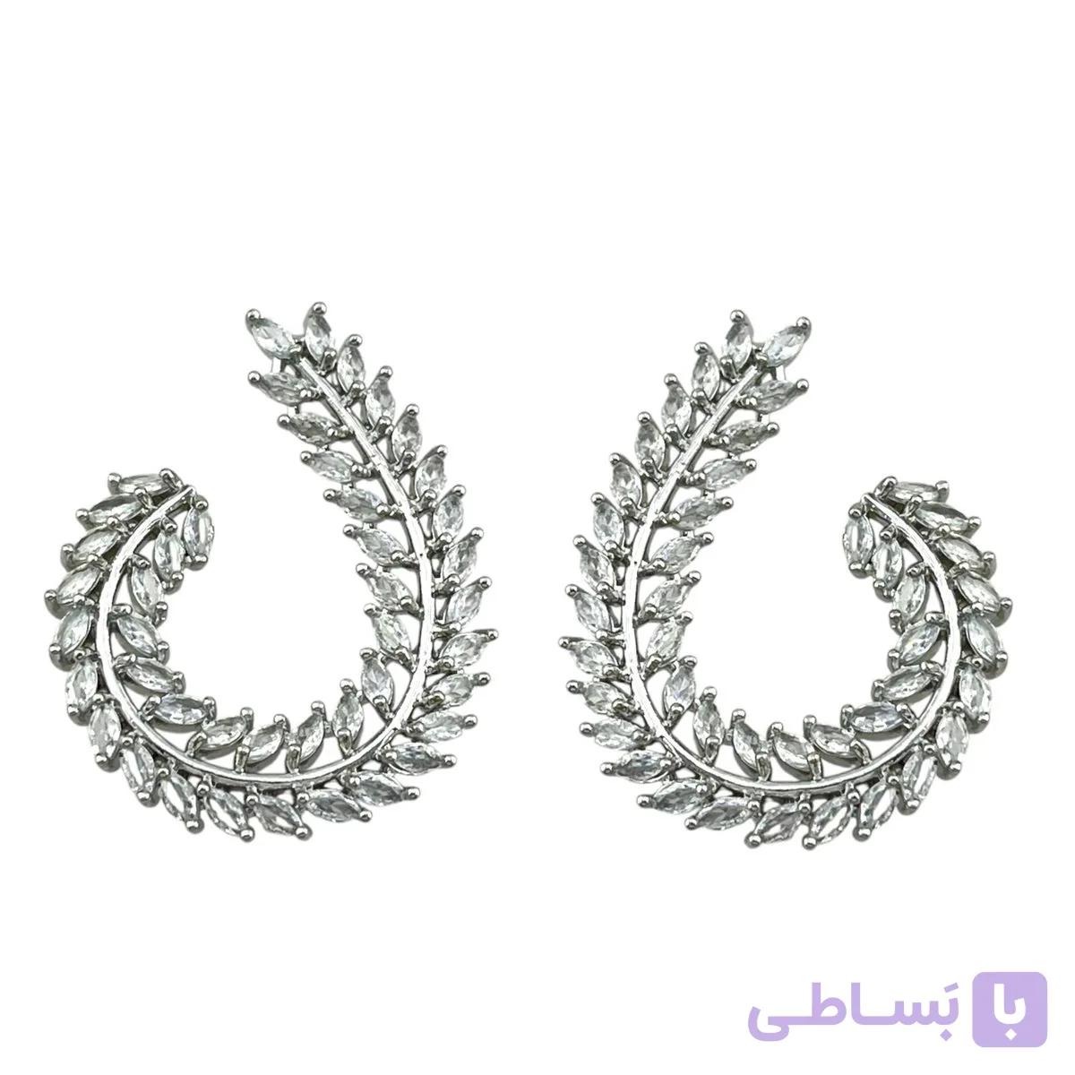 گوشواره زنانه مدل جواهری کد E6221 — تصویر 1