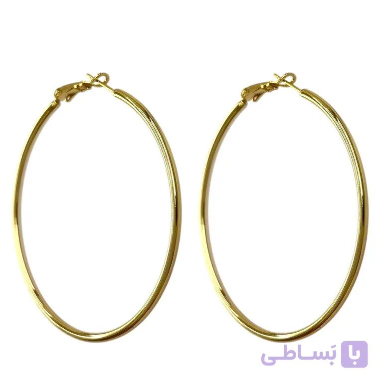 گوشواره زنانه ژوپینگ مدل حلقه ای کد E6552 — تصویر 1