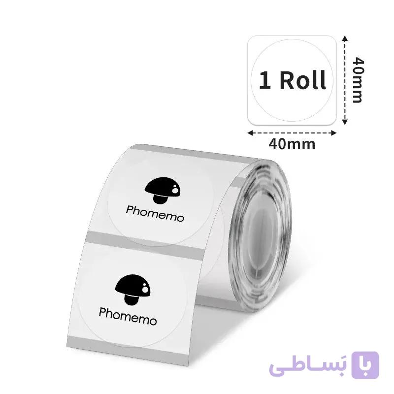 لیبل گرد برند Phomemo 40*40 — تصویر 1