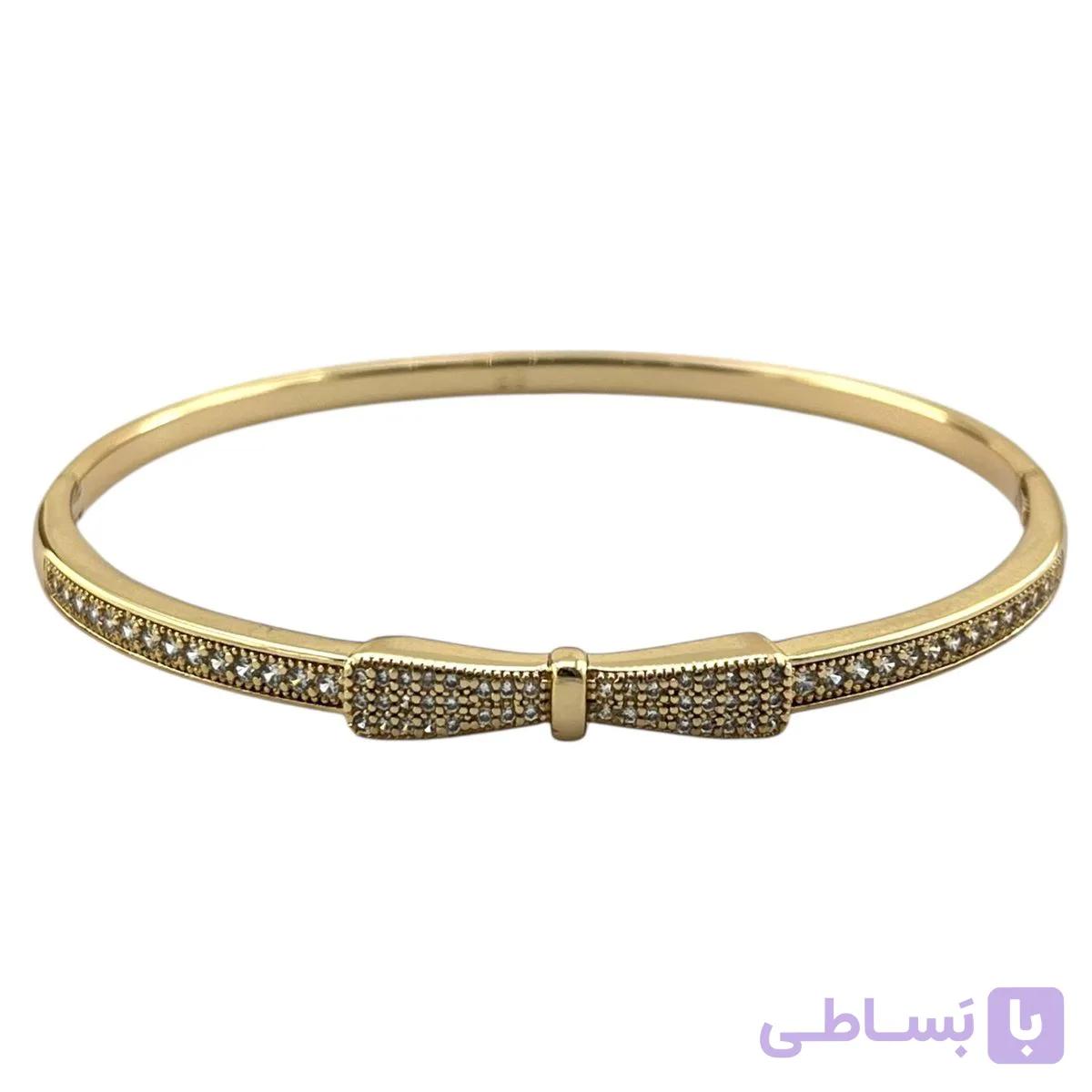 دستبند زنانه  ژوپینگ بنگل مدل پاپیون کد B5428 — تصویر 1
