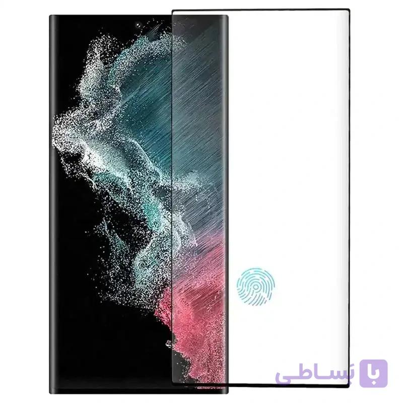 گلس گوشی مانکی مناسب سامسونگ S22 ULTRA مدل Full Glass — تصویر 1