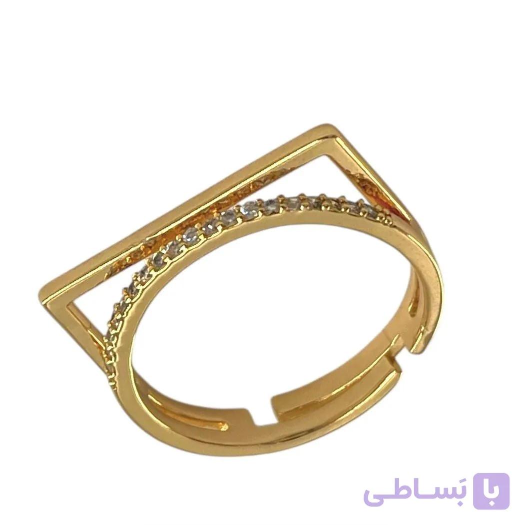 انگشتر زنانه مدل جواهری کد R51857 — تصویر 1