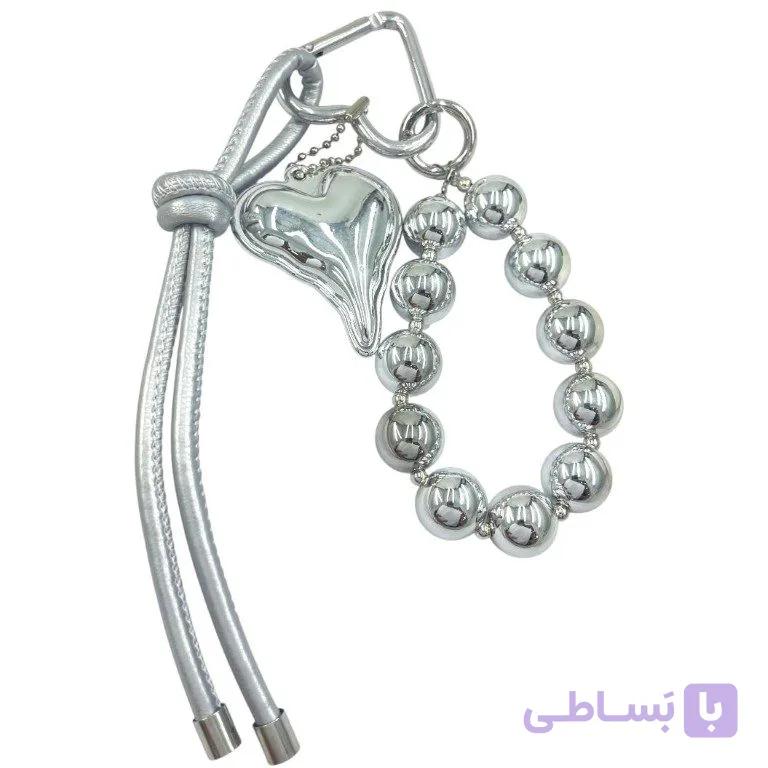 آویز کیف چارم بگ مدل توپی قلب کد J4227 — تصویر 1