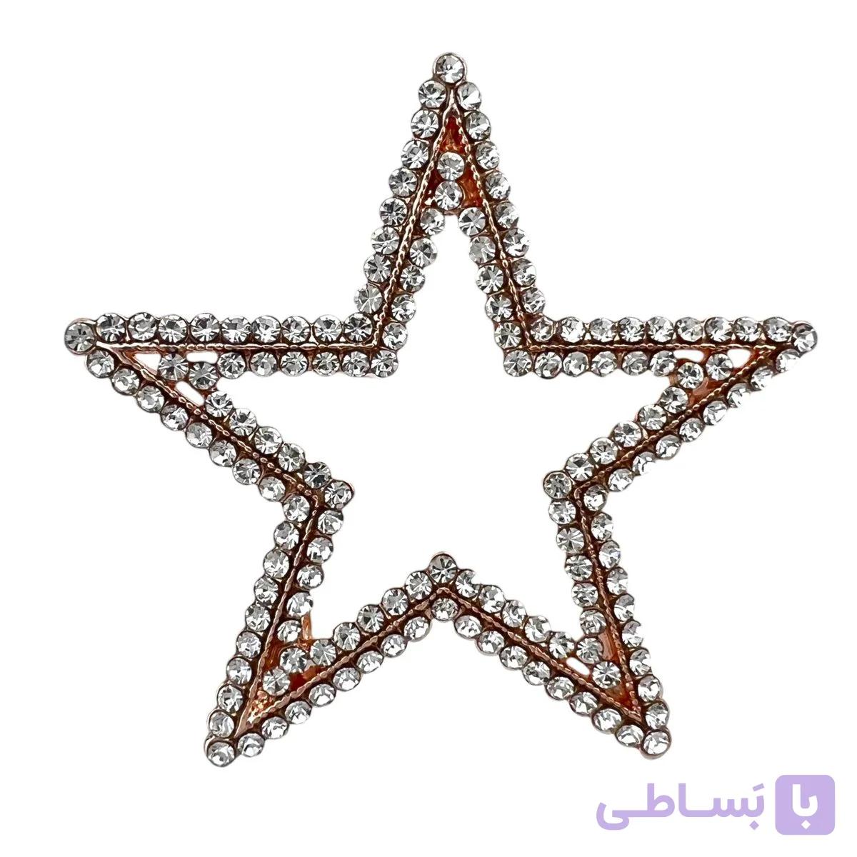 گل سینه زنانه مدل ستاره کد G4080 — تصویر 1