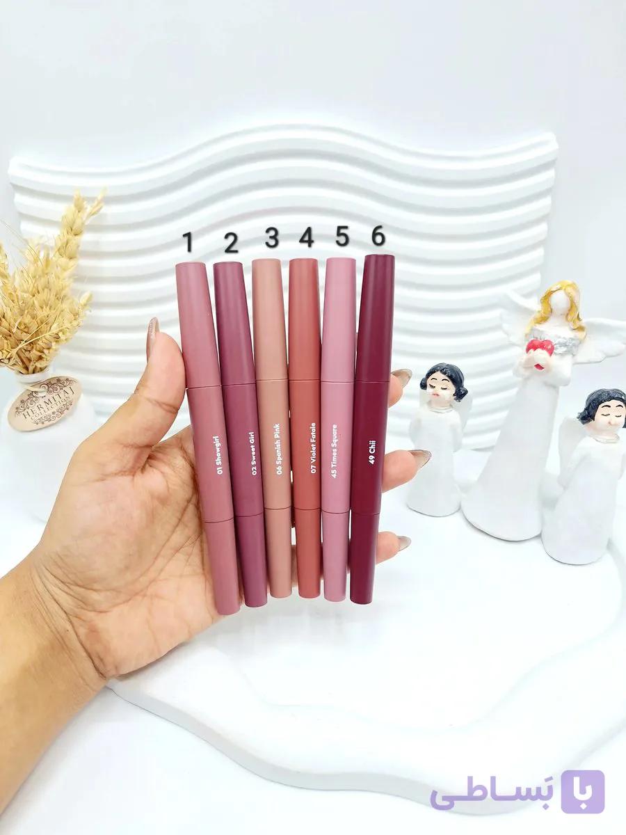 خط لب و رژ لب دو طرفه خوش رنگ برند MISS ROYAL کد 22763 — تصویر 1