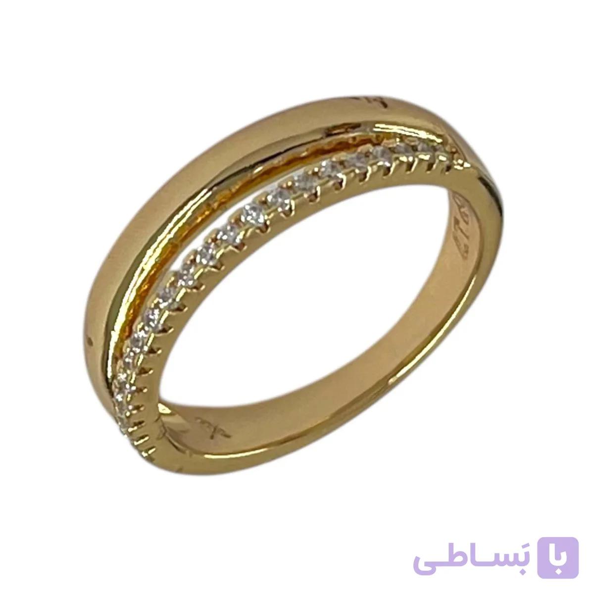 انگشتر زنانه مدل نگین جواهری کد R51842 — تصویر 1