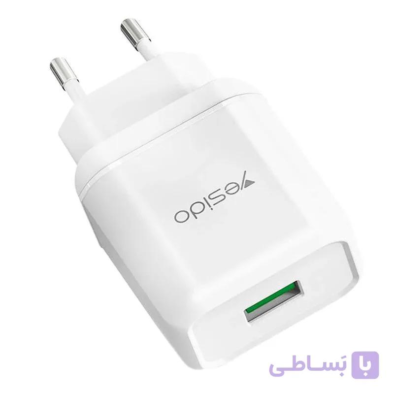 آداپتور شارژ 18 وات یسیدو YESIDO YC22 — تصویر 1