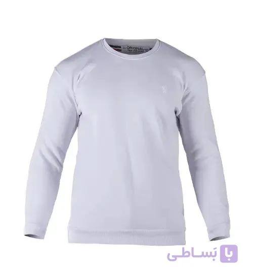 بلوز یقه گرد مردانه نرمال ساده اسپان سفید Polo مدل 49201