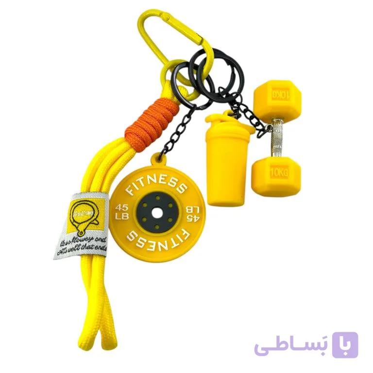 آویز کیف چارم بگ جاکلیدی مدل ماگ دمبل وزنه کد J4184 — تصویر 1