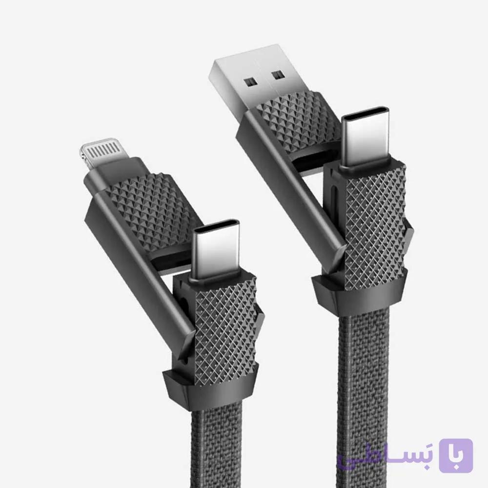 کابل 4در1 بازیک سری AluCable 15CM — تصویر 1