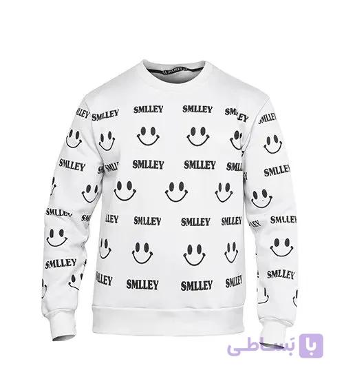 بلوز دورس یقه گرد SMILEY سفید مدل 45738