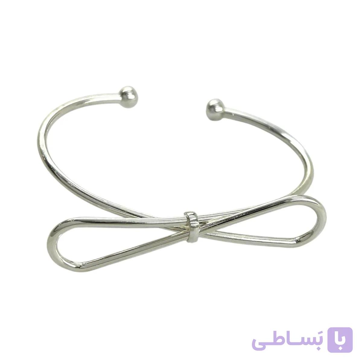 دستبند زنانه بنگل مینیمال مدل پاپیون کد B5499 — تصویر 1