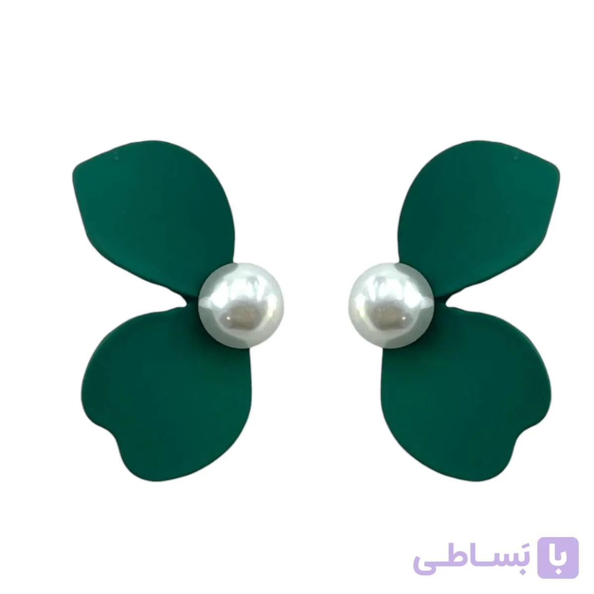 گوشواره زنانه مینیمال مدل پروانه کد E6465 — تصویر 1