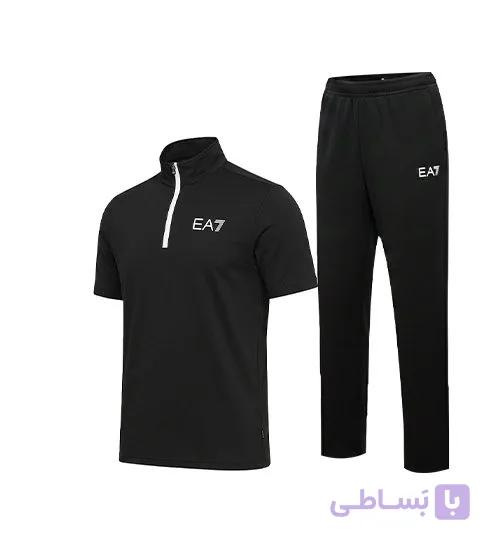 ست مردانه تیشرت و شلوار مشکی مدل 49656