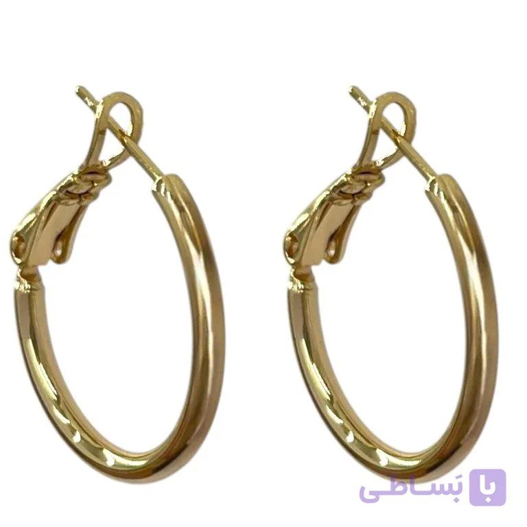 گوشواره زنانه ژوپینگ مدل حلقه ای کد E6553 — تصویر 1