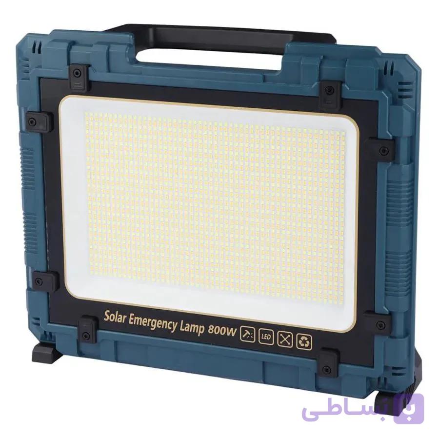 چراغ پروژکتور سیار شارژی و پاور بانک خورشیدی W8109-3 — تصویر 1
