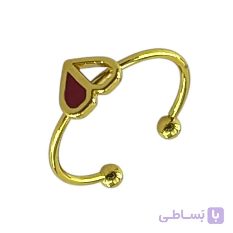 انگشتر پا و بند انگشتی زنانه مدل قلب کد A4605 — تصویر 1