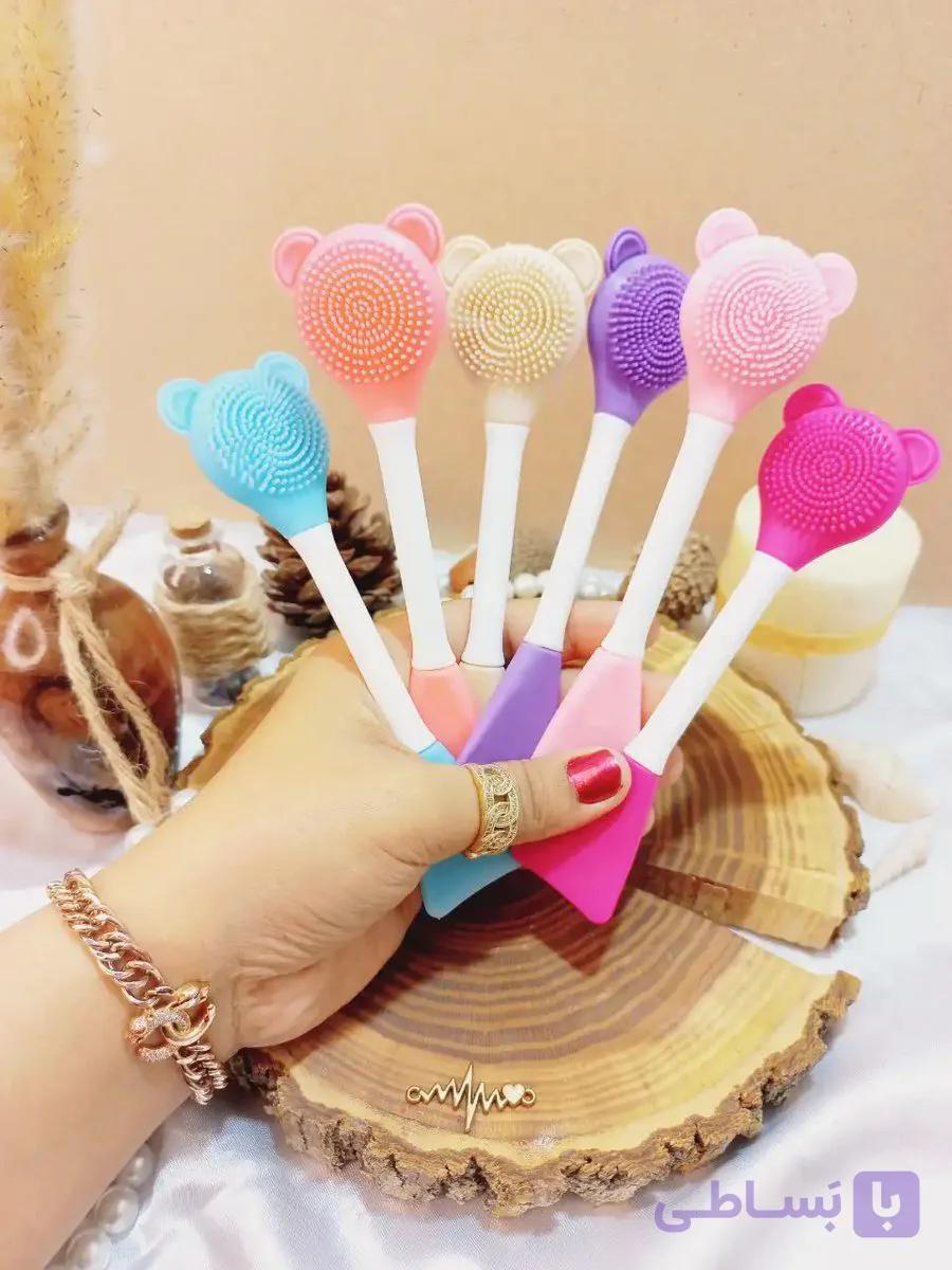 براش ماسک سیلیکونی دوطرفه خرگوشی — تصویر 1