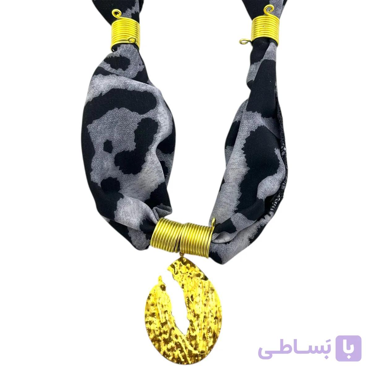 گردنبند زنانه پارچه ای مدل پلنگی کد N5164 — تصویر 1