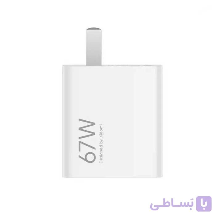 شارژر 67 وات دو پین اروپایی شیائومی XIAOMI GAN — تصویر 1