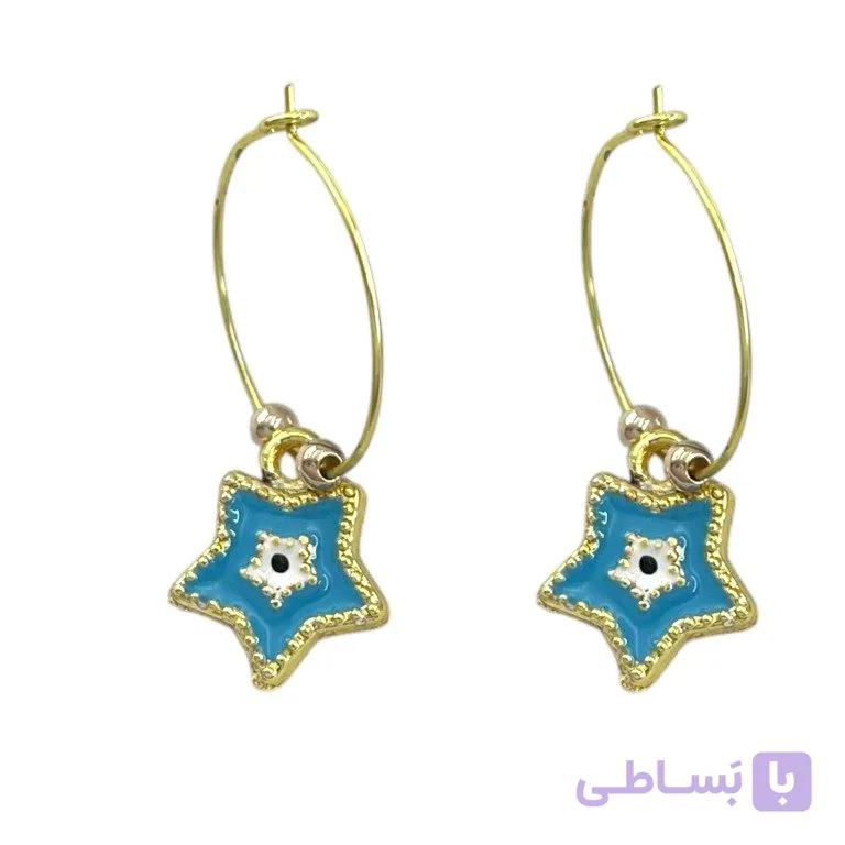 گوشواره زنانه مدل ستاره کد E6526 — تصویر 1