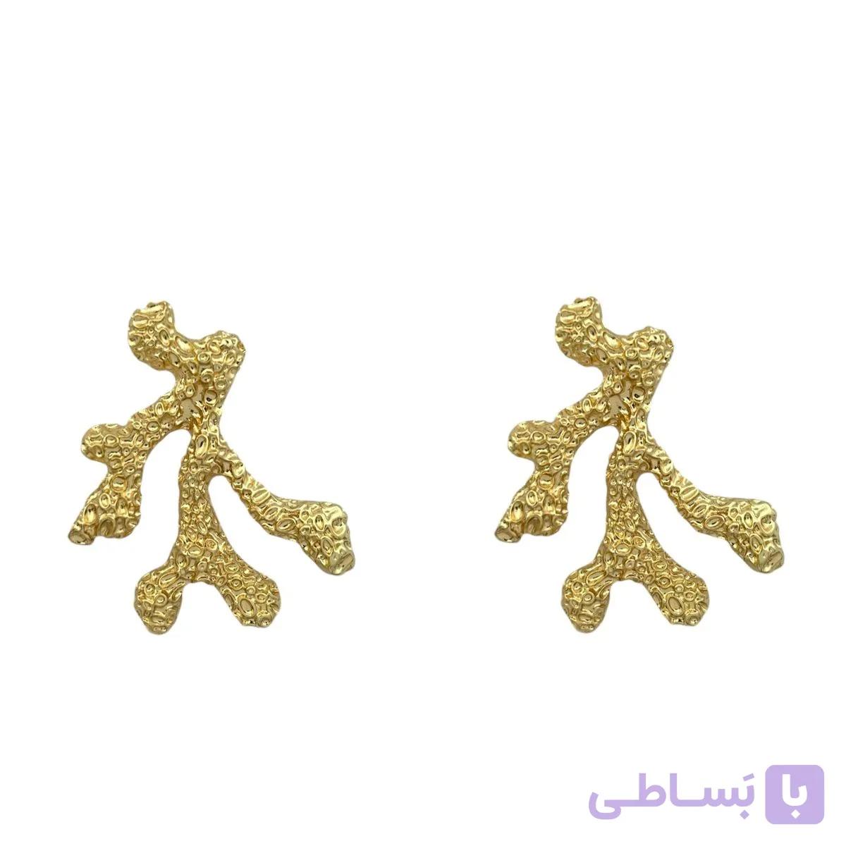 گوشواره زنانه مدل شاخه کد E5893 — تصویر 1