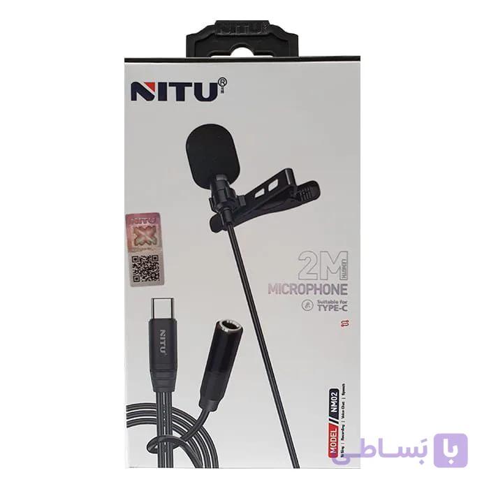 میکروفون یقه ای تایپ سی نیتو مدل NITU NM02 MICROPHONE 2M TYPE-C — تصویر 1