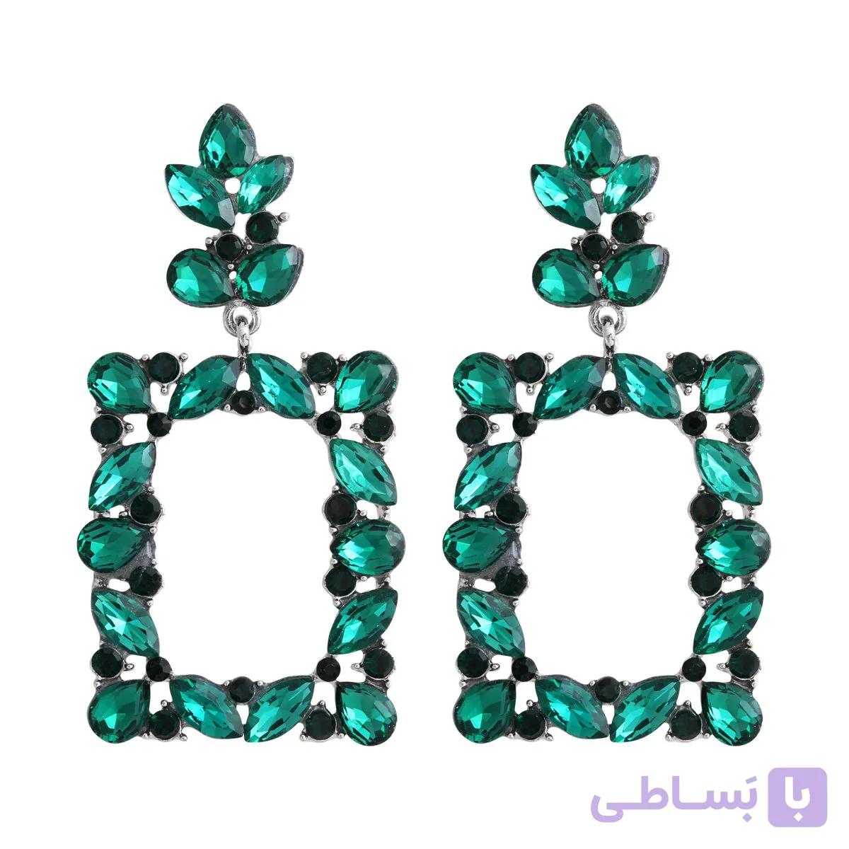 گوشواره زنانه مدل جواهری کد E5380 — تصویر 1