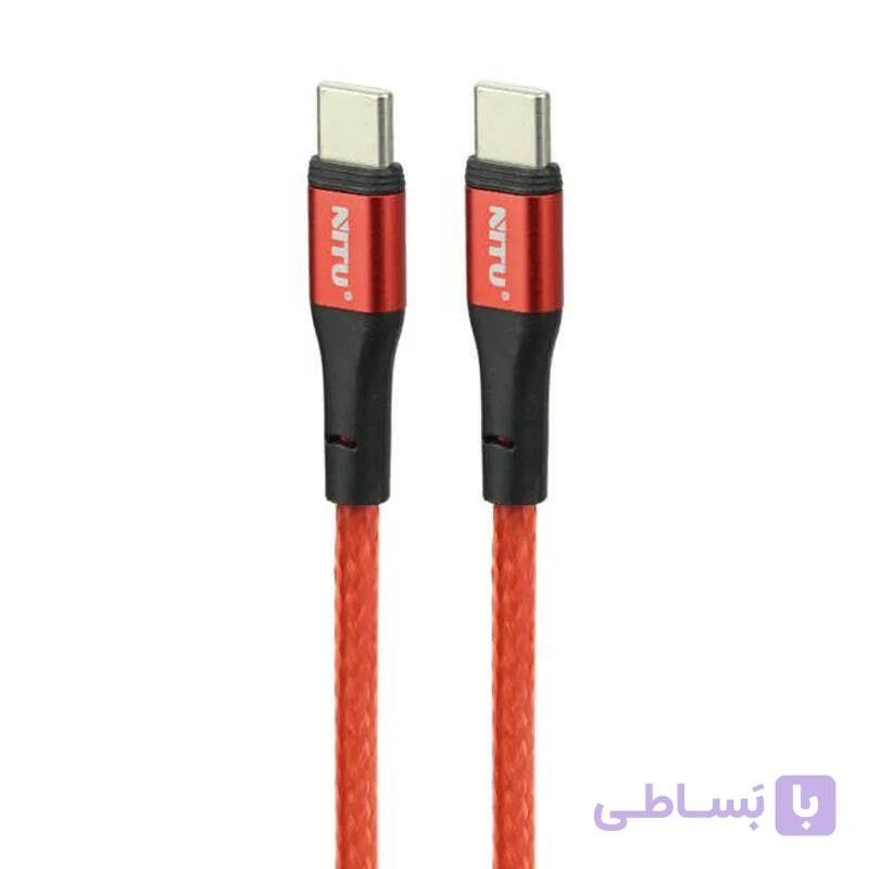 کابل پاور بانکی تایپ سی به تایپ سی نیتو مدل NITU NC37 Type-C to Type-C — تصویر 1
