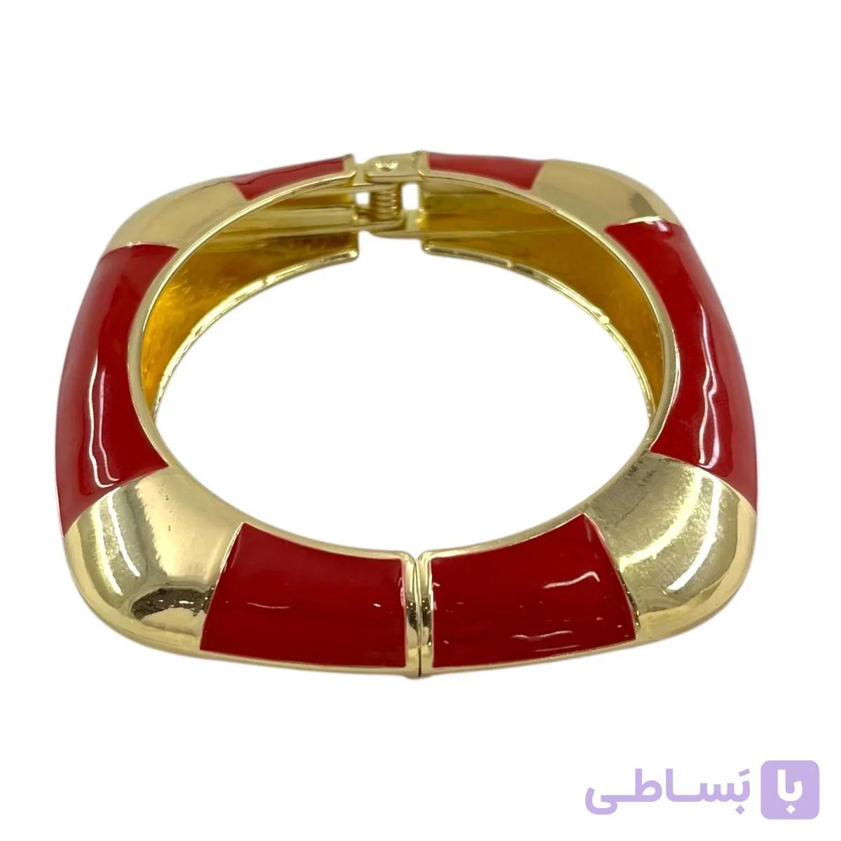 دستبند زنانه بنگل مدل میناکاری B5515 — تصویر 1