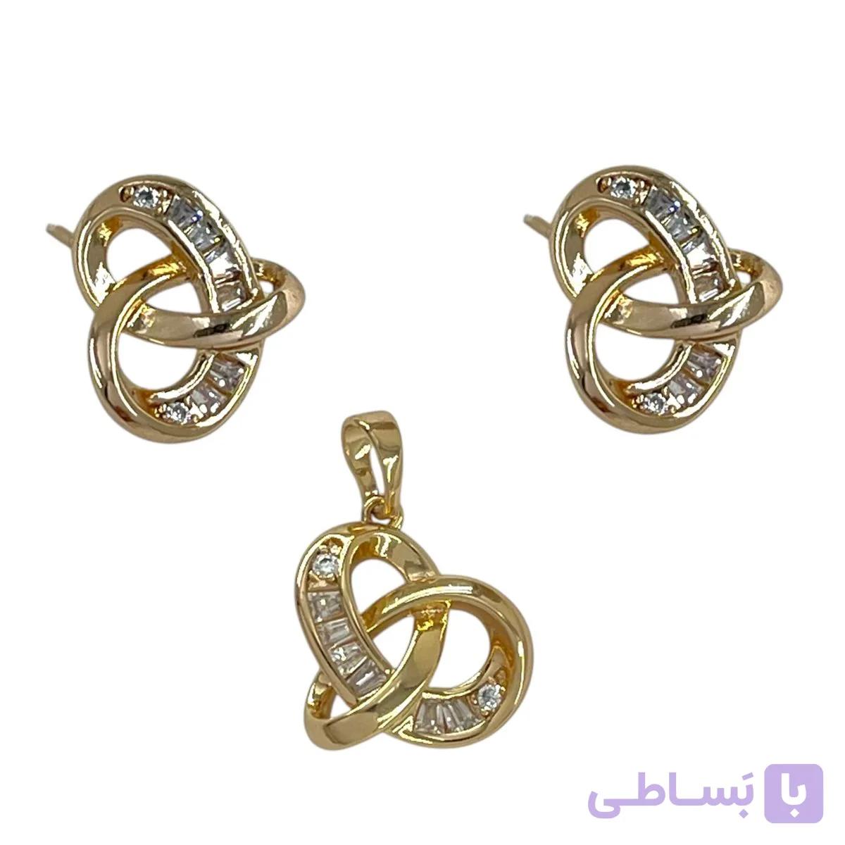 نیم ست زنانه ژوپینگ گره جواهری کد M4381 — تصویر 1