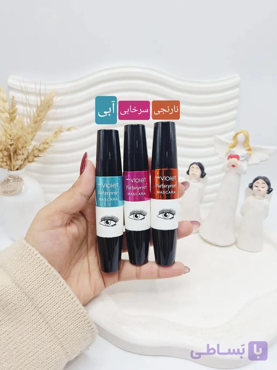 ریمل حجم دهنده و فر کننده چشم برند ویولت ضد آب و اورجینال کد 1232 — تصویر 1