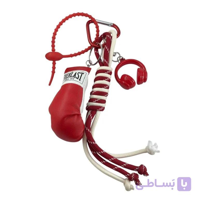 آویز کیف چارم بگ دستکش بوکس و هدفون کد J4156 — تصویر 1