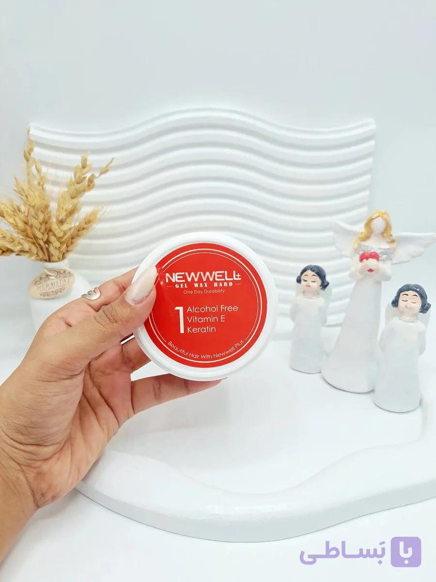ژل واکس مخصوص مو بسیار با کیفیت ویتامین E برند NEWWELL کاسه ای قرمز 1 — تصویر 1