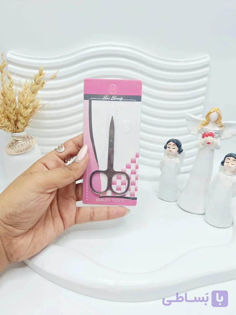 قیچی ابرو فلزی برند Fina Beauty کد 9885 — تصویر 1