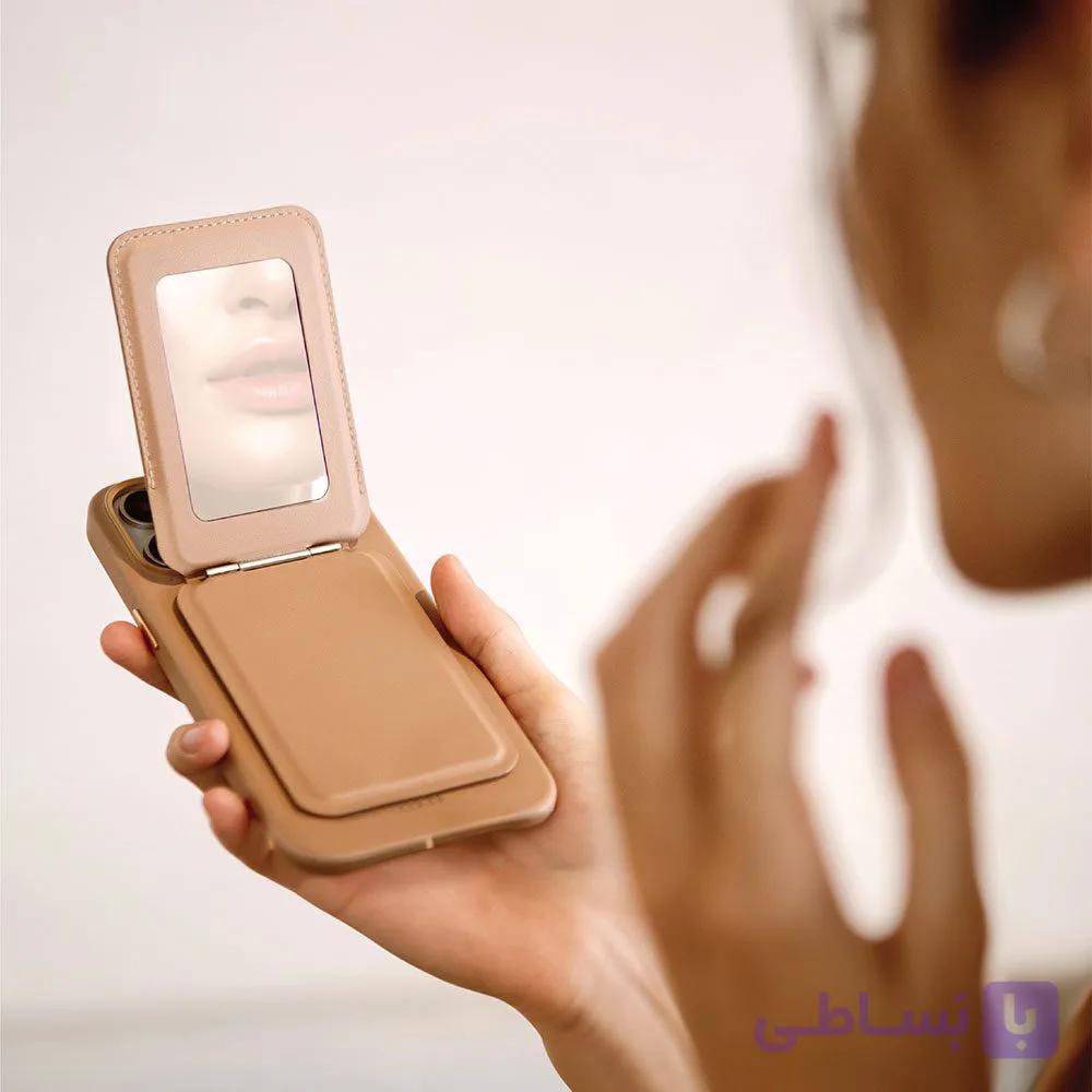 جاکارتی استند و آینه کوئل Esme Magnetic Cardholder with Mirror and Stand — تصویر 1