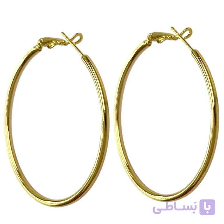 گوشواره زنانه ژوپینگ مدل حلقه ای کد E6559 — تصویر 1