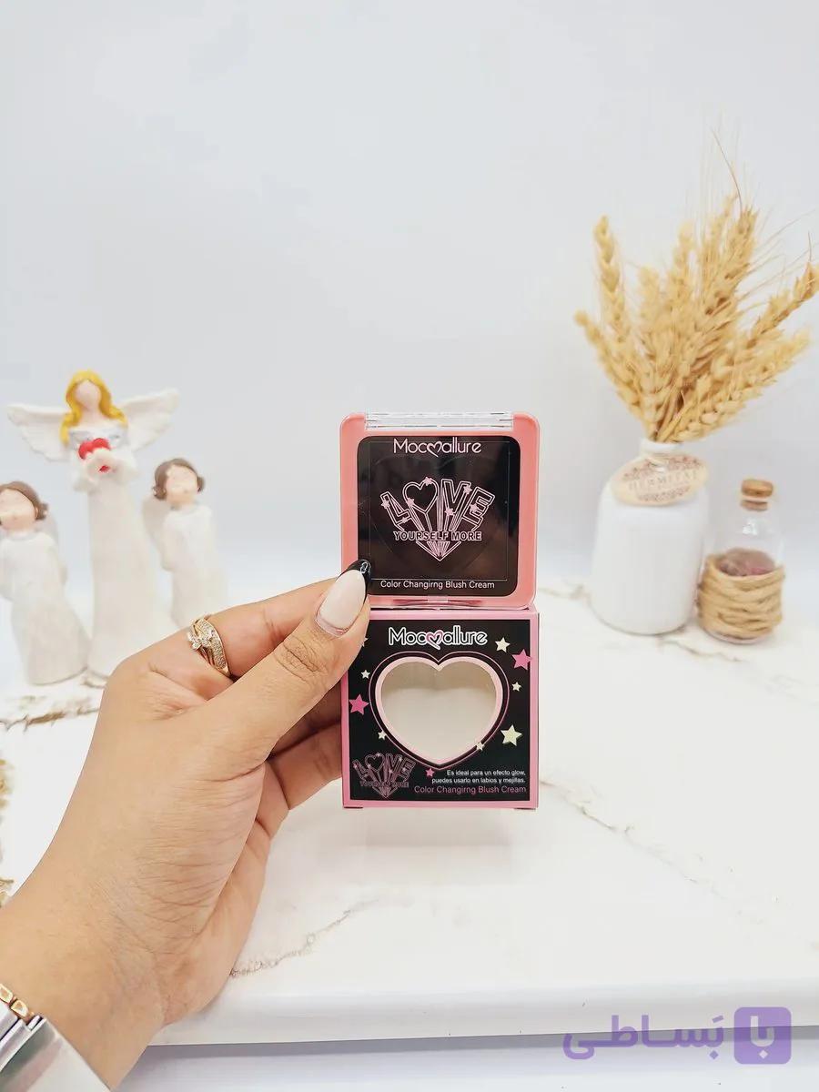 تینت لب و گونه جادویی سیاه برند موکالرو مدل LOVE کد ES3765 — تصویر 1
