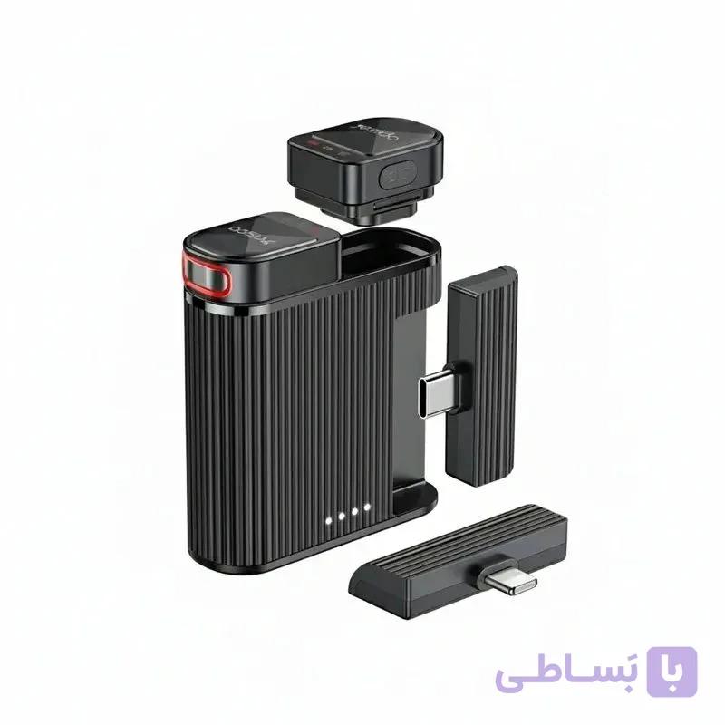 میکروفون یقه ای یسیدو YESIDO KR19 با درگاه های اتصال لایتنینگ و تایپ سی — تصویر 1