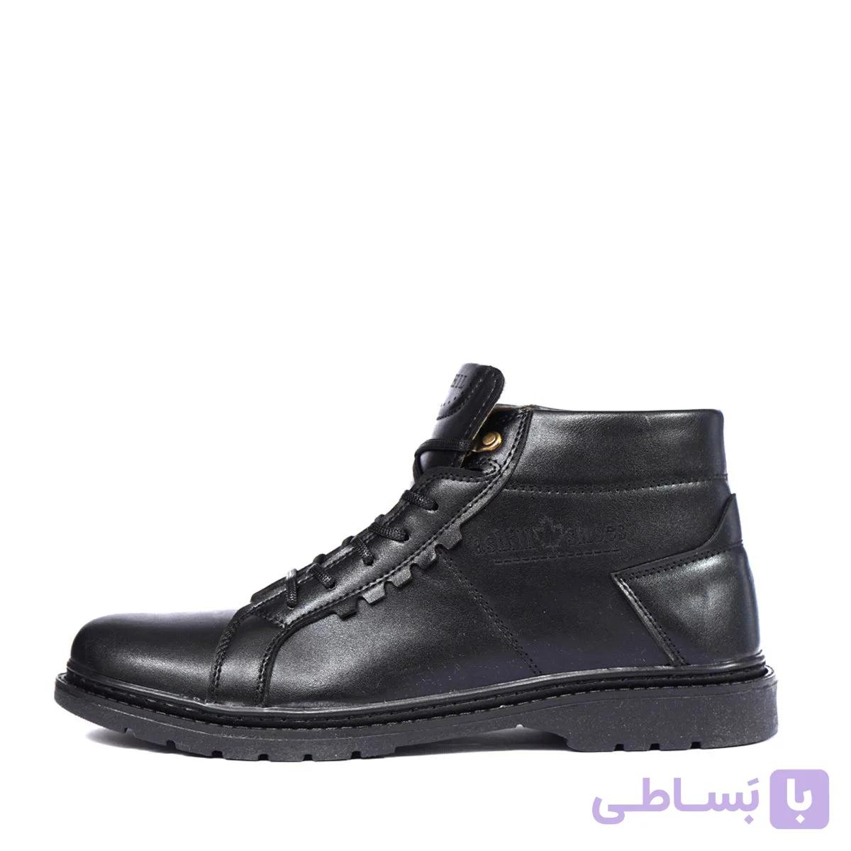 نیم بوت مردانه مشکی مدل Ashil — تصویر 1