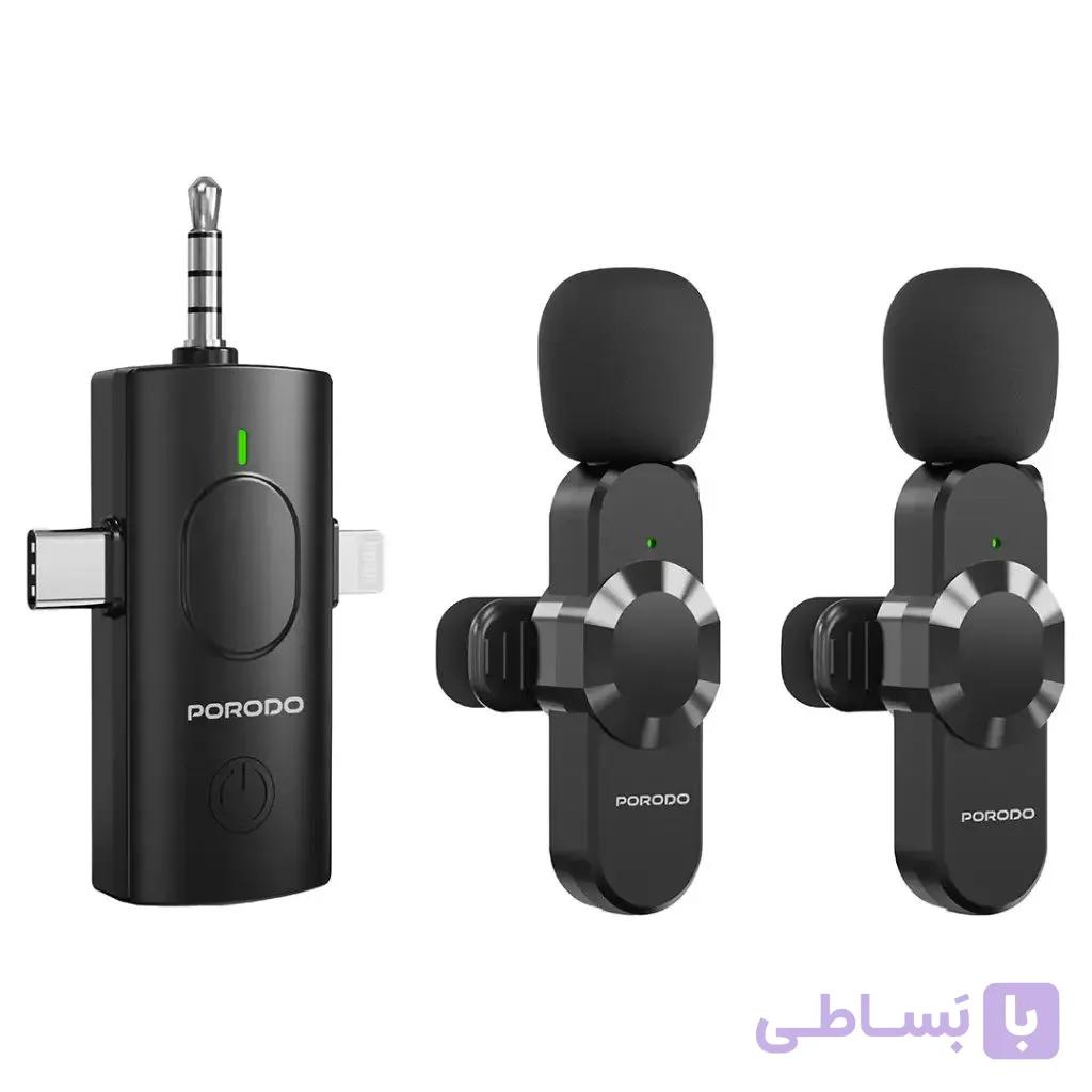 میکروفون یقه ای بیسیم پرودو PORODO AUDIX ELITE 3in1 — تصویر 1