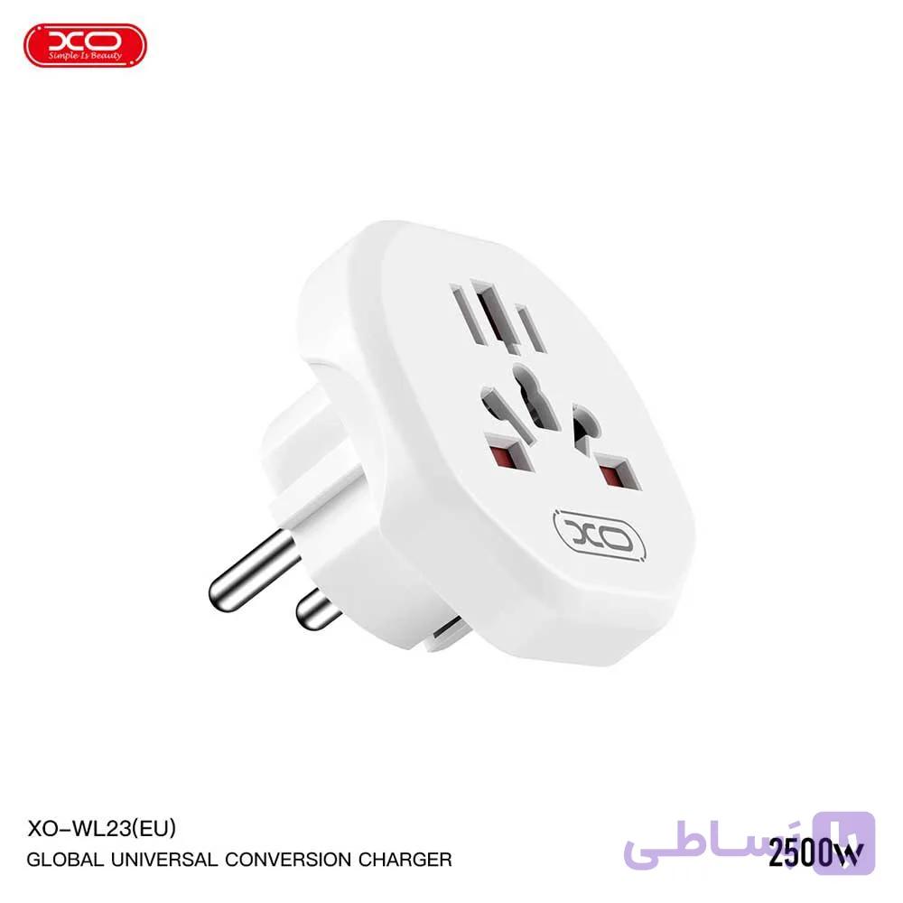 تبدیل دوشاخه برق ایکس او XO WL23 (EU) — تصویر 1