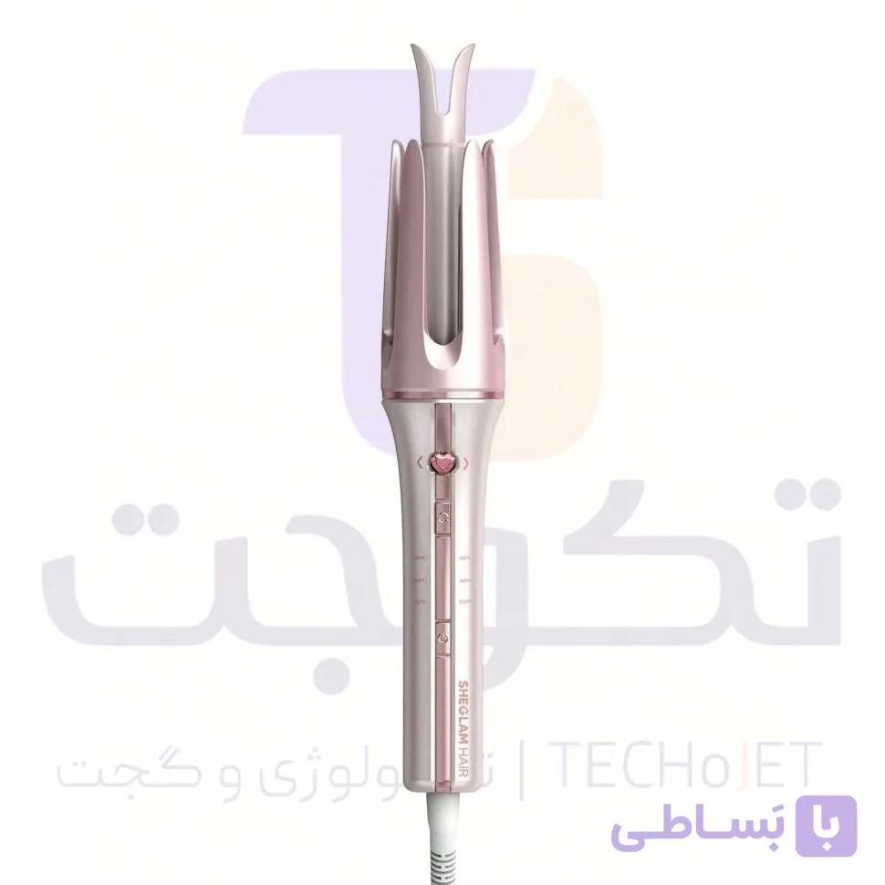 دستگاه کرلی شیگلم صورتی سایز 25 میل — تصویر 1