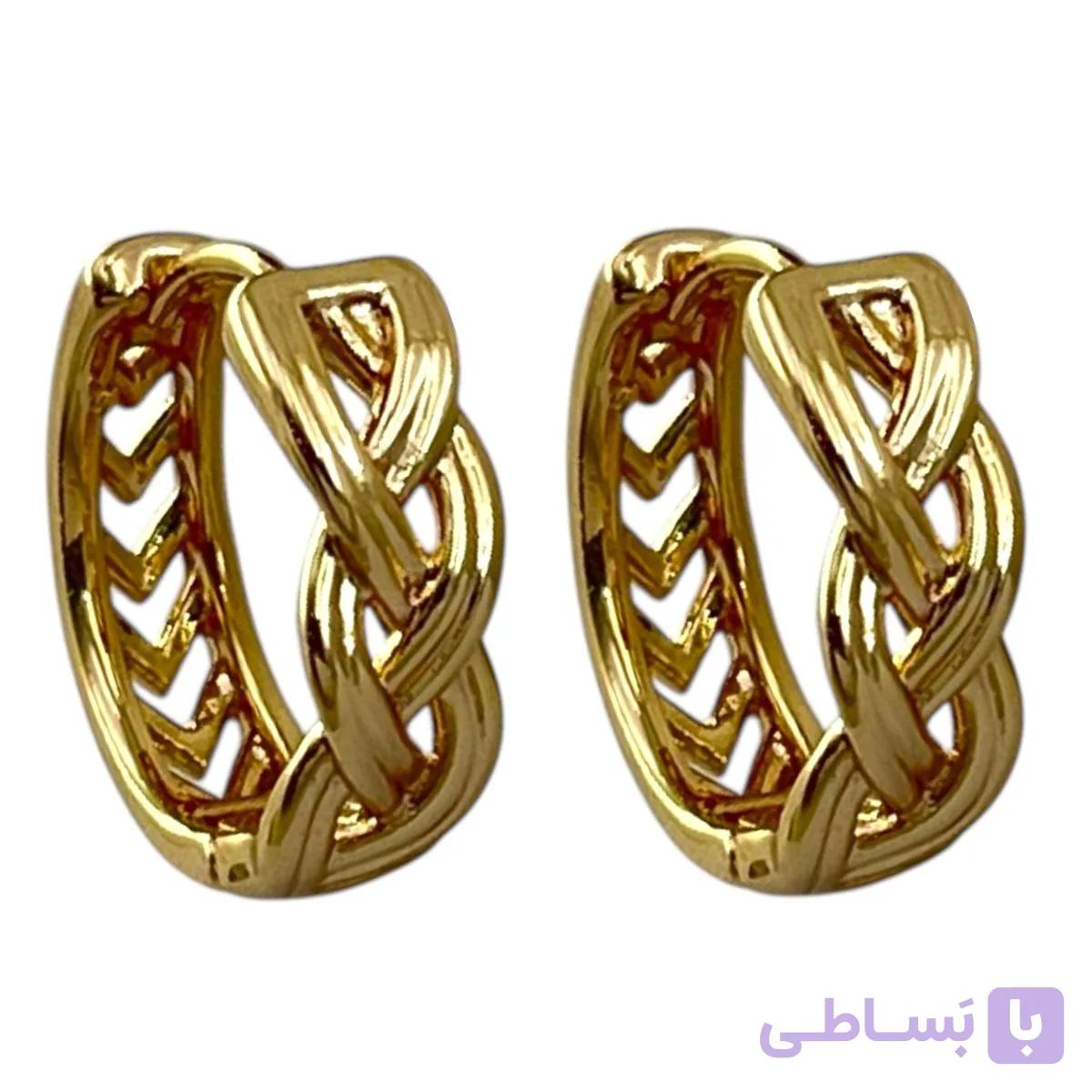 گوشواره زنانه ژوپینگ مدل بافت کد E6241 — تصویر 1